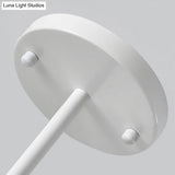 Macron Modern Metal Chandelier - Undertint Suspension Light 8 Bulbs Perfect For Hotel Spaces