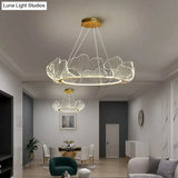 Mancos - Acrylic Leaves Led Modern Chandelier chandelier