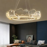 Mancos - Acrylic Leaves Led Modern Chandelier chandelier