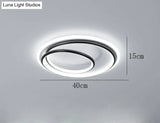 Master Bedroom Study Simple Modern Atmosphere Personalized Creative Led Room Ceiling Lamp Black /