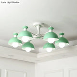 Metal Art Deco Conical Shade Dining Room Ceiling Pendant Light