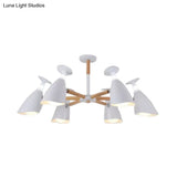 Metal Goblet Chandelier Loft Suspension Light For Baby Bedroom - Rotatable And Stylish Macaron