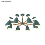 Metal Goblet Chandelier Loft Suspension Light For Baby Bedroom - Rotatable And Stylish Macaron