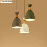 Metal Nordic-Style Down Lighting Pendant For Bell Dining Room With Single Bulb