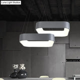 Metal Pendant Ceiling Light - Simple 1 Head In Gray/White With Warm/White/Third Gear 18’/23.5’ Wide