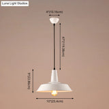 Metal Pendant Light With Industrial Style Shade - Perfect For Coffee Shop Or Restaurant
