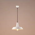 Metal Pendant Light With Industrial Style Shade - Perfect For Coffee Shop Or Restaurant White
