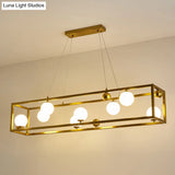 Metal Pendant Light With Milk Glass Shade For Industrial Dining Rooms