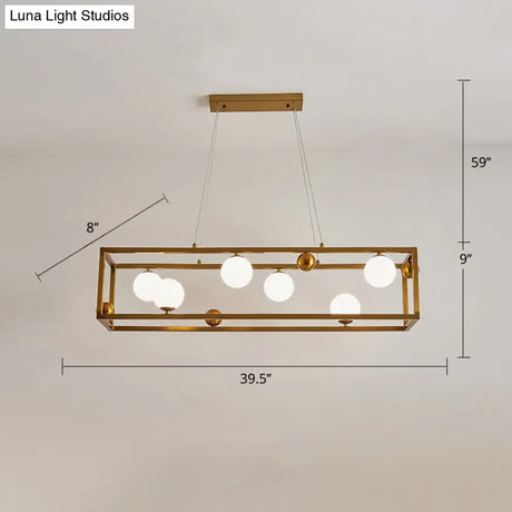 Metal Pendant Light With Milk Glass Shade For Industrial Dining Rooms