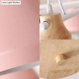 Metal Urn Shaped Suspension Light - Pink Kindergarten Macaron Style Chandelier
