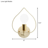 Metal Wall Lamp - Simple Style And 1 Light Mounted In White For Study Room Star Flower Or Loving