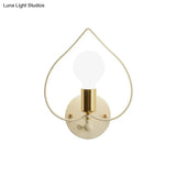 Metal Wall Lamp - Simple Style And 1 Light Mounted In White For Study Room Star Flower Or Loving