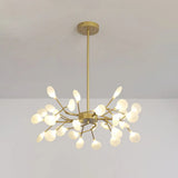 Metallic Branch Chandelier Light Simplicity Led Pendant Fixture For Living Room 30 / Gold A