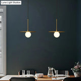 Metallic Ceiling Light with White Glass Shade - Simple Single-Bulb Pendant Lamp