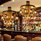 Metallic Chandelier - 4/6/14 Lights Circular Design Black Perfect For Restaurants And Ceilings 14 /