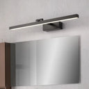 Metallic Led Wall Sconce For Bathroom - Simple Pole Design Black / 16 Warm