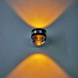 Mini Crystal Led Wall Lamp: Minimalist Chrome Sconce For Bedroom Blue/Purple/Red Light / Green