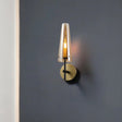 Minimalist 1-Light Black Wall Mount Light For Study Room
