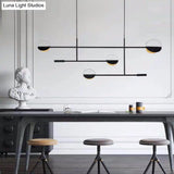 Minimalist 3-Arm Pendant Light With 4 Bulbs For Dining Room Island
