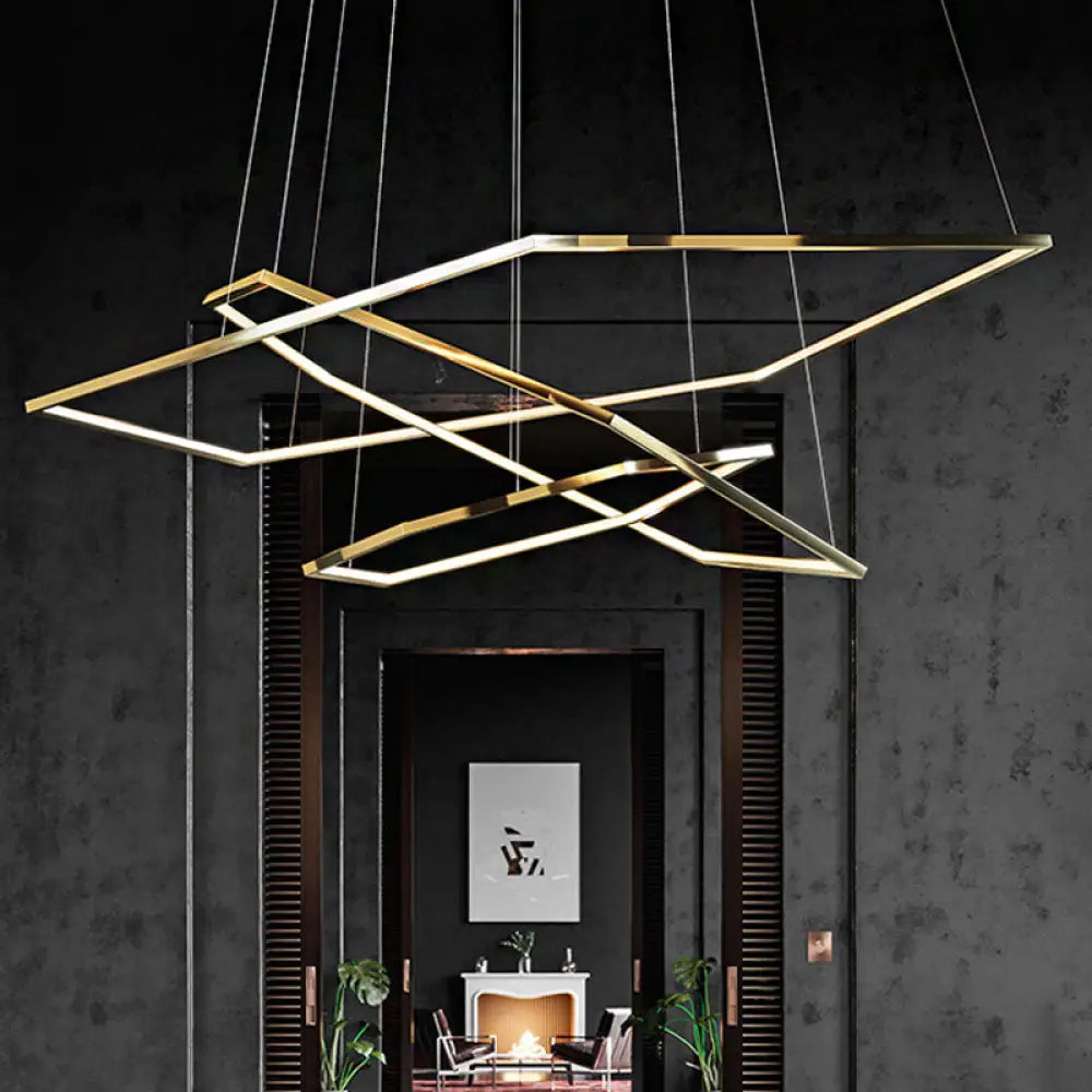 Minimalist 3-Tier Led Pendant Chandelier In Light Wood And Acrylic With Warm/Natural / Natural
