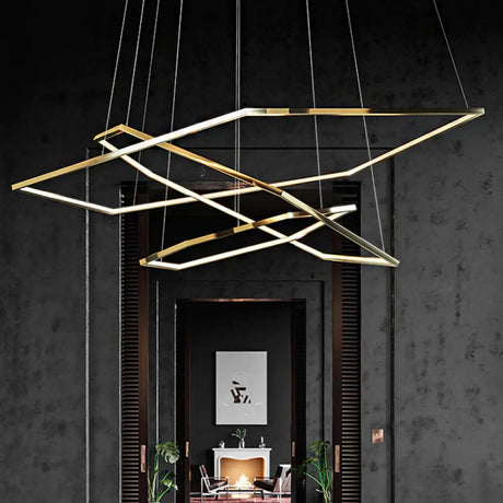 Minimalist 3-Tier Led Pendant Chandelier In Light Wood And Acrylic With Warm/Natural / Natural
