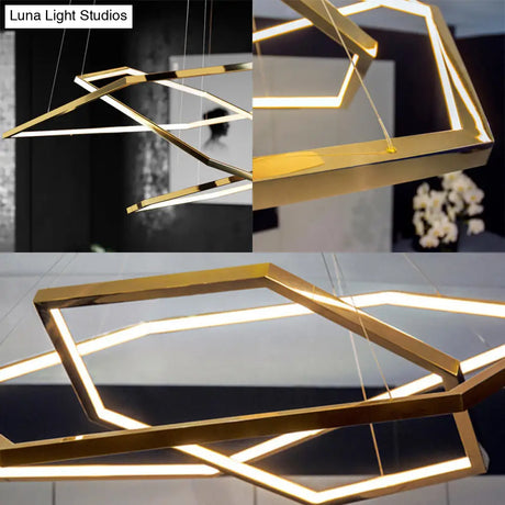 Minimalist 3-Tier Led Pendant Chandelier In Light Wood And Acrylic With Warm/Natural