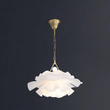Minimalist Acrylic Flower Pendant Lighting: 2-Light Ceiling Fixture For Living Room Gold / 21.5’’