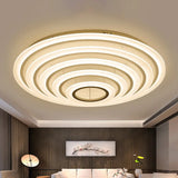 Minimalist Acrylic Flush Mount Led Ceiling Lamp - Multi-Layer 2/3/4-Head Warm/White Light 5 / White