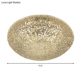 Minimalist Acrylic Led Ceiling Light: Bowl Flush Mount Lamp In White/Warm/Natural Light For Bedroom