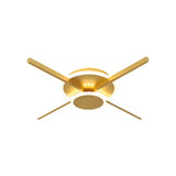 Minimalist Acrylic Led Ceiling Mount Light - Gold 19.5/24.5 Wide Bedroom Flush Fixture Warm/White