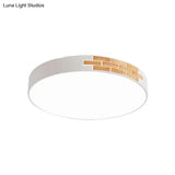 Minimalist Acrylic Led Flush Mount Lamp For Living Room - Gray/White/Pink