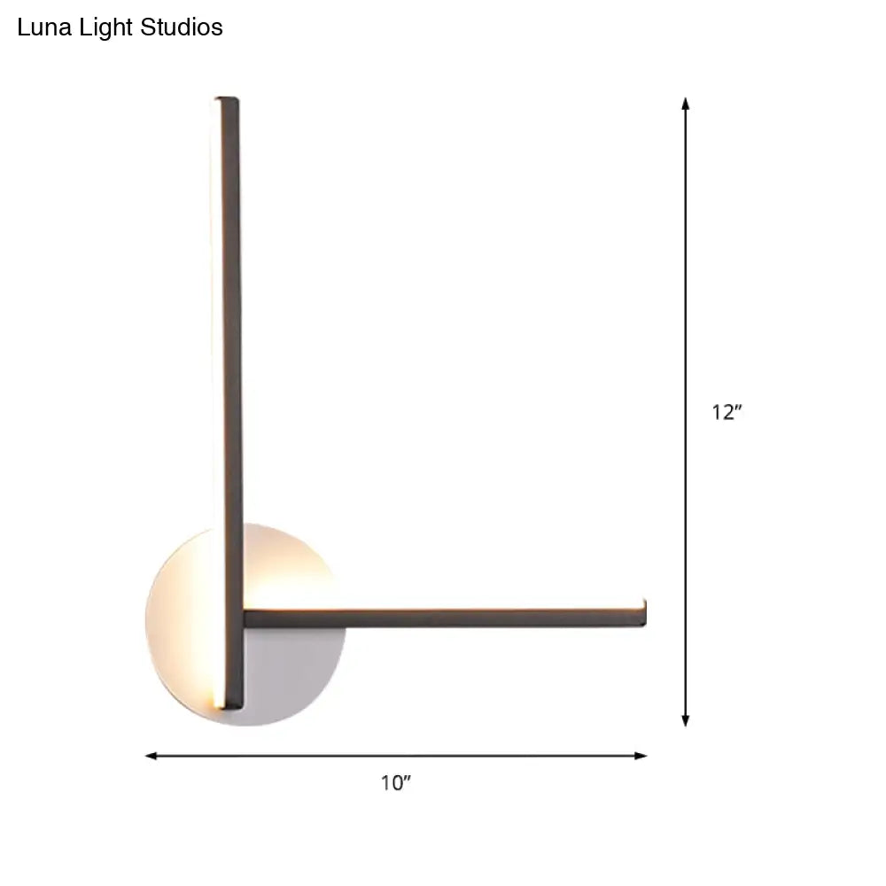 Minimalist Acrylic Led Wall Sconce In Warm/White Light For Bedroom