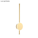 Minimalist Acrylic Wall Sconce With Led Light In Black/White - Available 3 Sizes