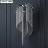 Minimalist Aluminum Wall Sconce Light With 2 Silver Bulbs - Perfect Bedside Lamp