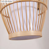Minimalist Bamboo Wall Light: 1-Head Wood Fixture For Restaurant Lighting
