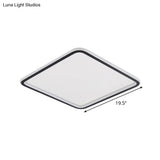 Minimalist Black Aluminum Led Ceiling Lamp In 3 Sizes: Slim Flush Mount For Stylish Bedroom Lighting