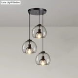 Minimalist Black Glass Pendant Light For Modern Dining Rooms
