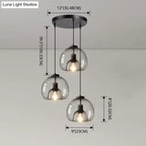 Minimalist Black Glass Pendant Light For Modern Dining Rooms
