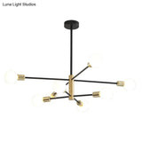 Minimalist Black Glass Sphere Hanging Pendant Light For Modern Living Rooms