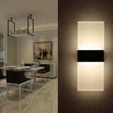 Minimalist Black/White Rectangular Led Sconce Light - Thinnest Wall Mounted Lamp In Warm/White
