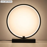 Minimalist Circular Led Night Table Lamp For Bedroom Décor