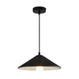 Minimalist Conical Resin Hanging Lamp With 1-Light Suspension For Dining Room Black / 8