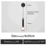 Minimalist Creative Luxury Bedroom Bedside Wall Lamp With Spotlight Type A / Warm Light 3000K Wall