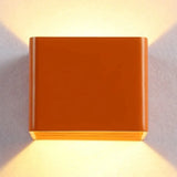 Minimalist Cube Shade Sconce Light - Aluminum Led Wall Mounted With Warm/White Lighting For Living