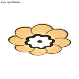 Minimalist Flush Mount Led Ceiling Lamp In White With Ultrathin Design & Acrylic Finish