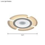 Minimalist Flush Mount Led Ceiling Lamp In White With Ultrathin Design & Acrylic Finish