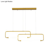 Minimalist Geometric Led Dining Room Pendant Light