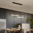 Minimalist Geometric Led Dining Room Pendant Light Black / White