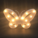 Minimalist Geometric Led Wall Night Light - Battery Operated Nightstand Lamp White