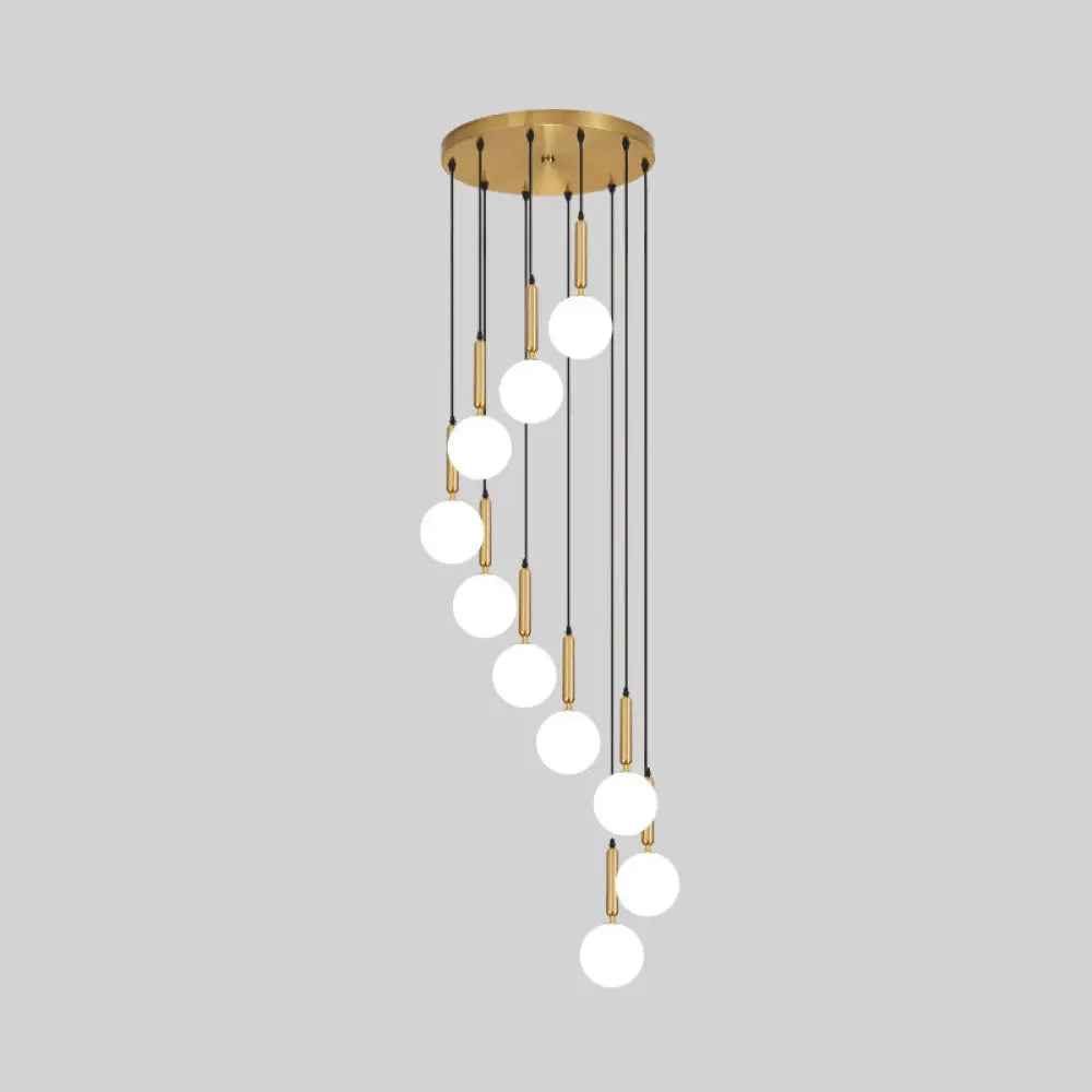 Minimalist Globe Pendant Light For Modern Living Rooms 10 / Brass